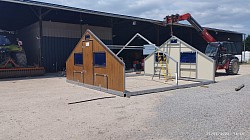 Montage des cabanes